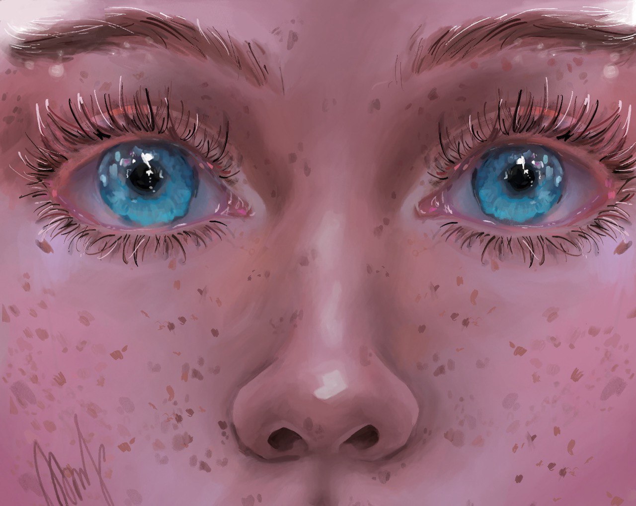 Eyes and Freckles